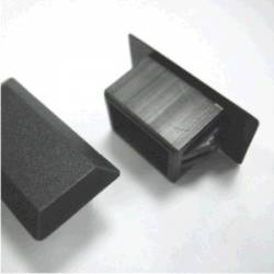 BPE-SC-1-MSQ-1, Zaślepki plastikowe prostokątne, otwór montażowy 13 x 9,5 mm ,Opak. 100 szt.